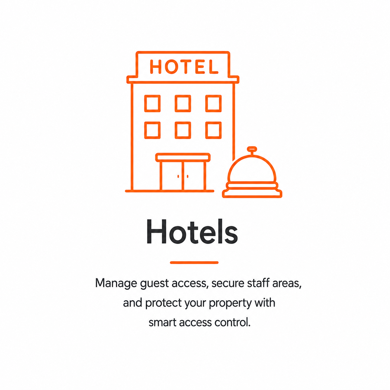 hotels and restaurant lock system