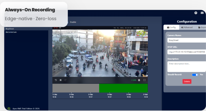 Apra Labs Network Video Recorder