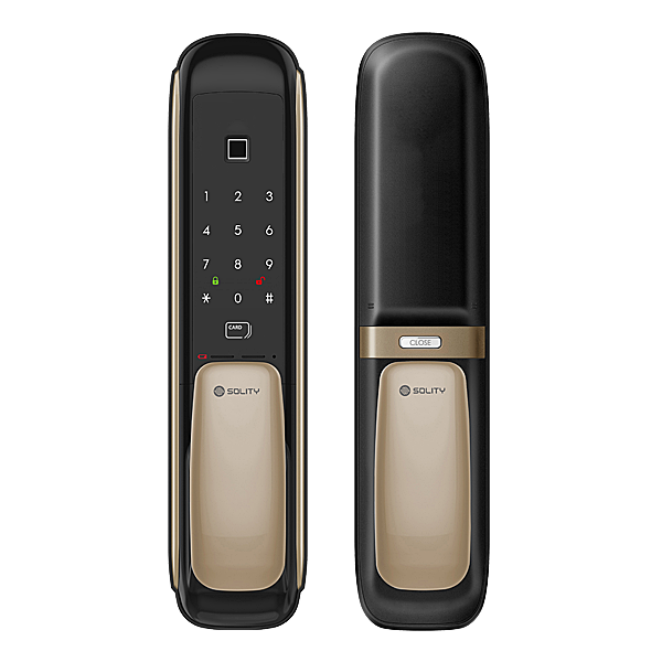 SOLITY GSP-1000BK Premium Push-Pull Smart Lock